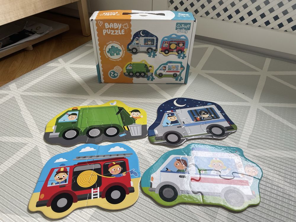Puzzle 4 zestawy dla dwulatka