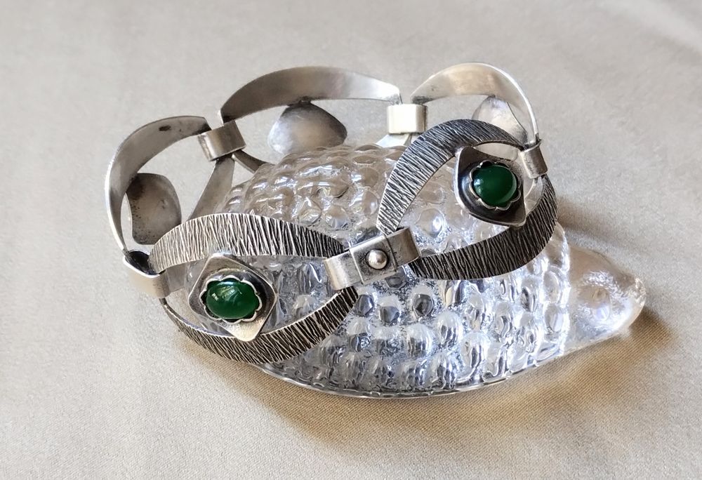 Unikatowa bransoletka srebrna, wzór Juwelia. Lata 70 te.