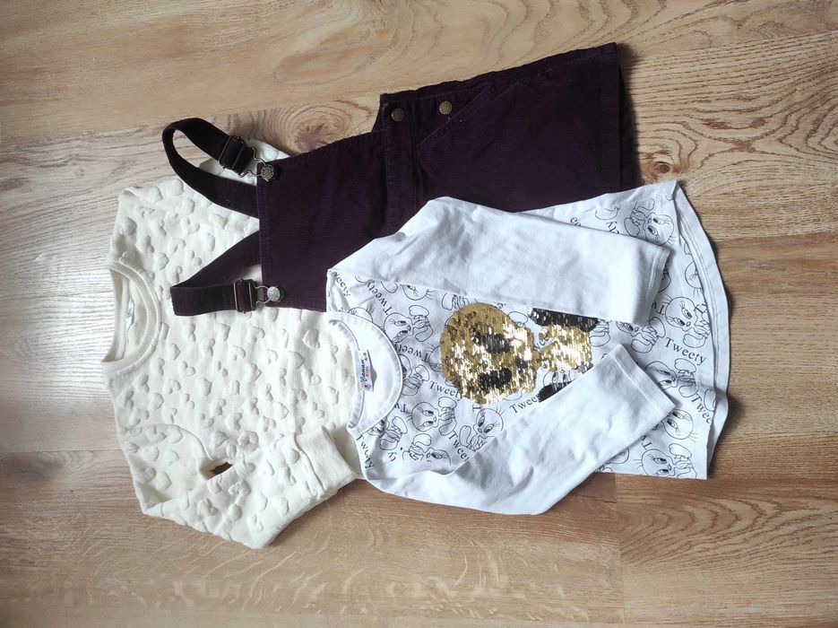 Zestaw ubranek dla dziewczynki 3-4 lata