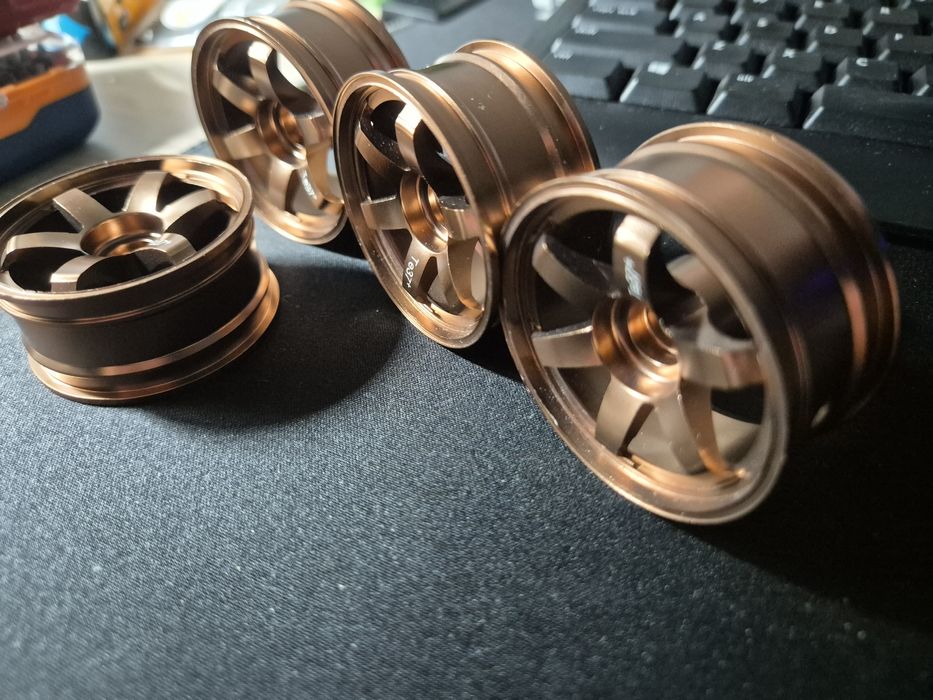 1/10 rc felgi aluminiowe work te37 tamiya tt xv