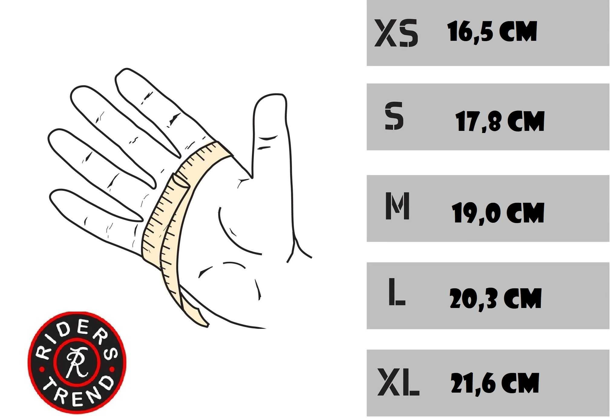 632 Rękawiczki Jeździeckie Letnie Czarne Riders XL