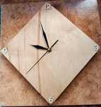 Zegar handmade romb