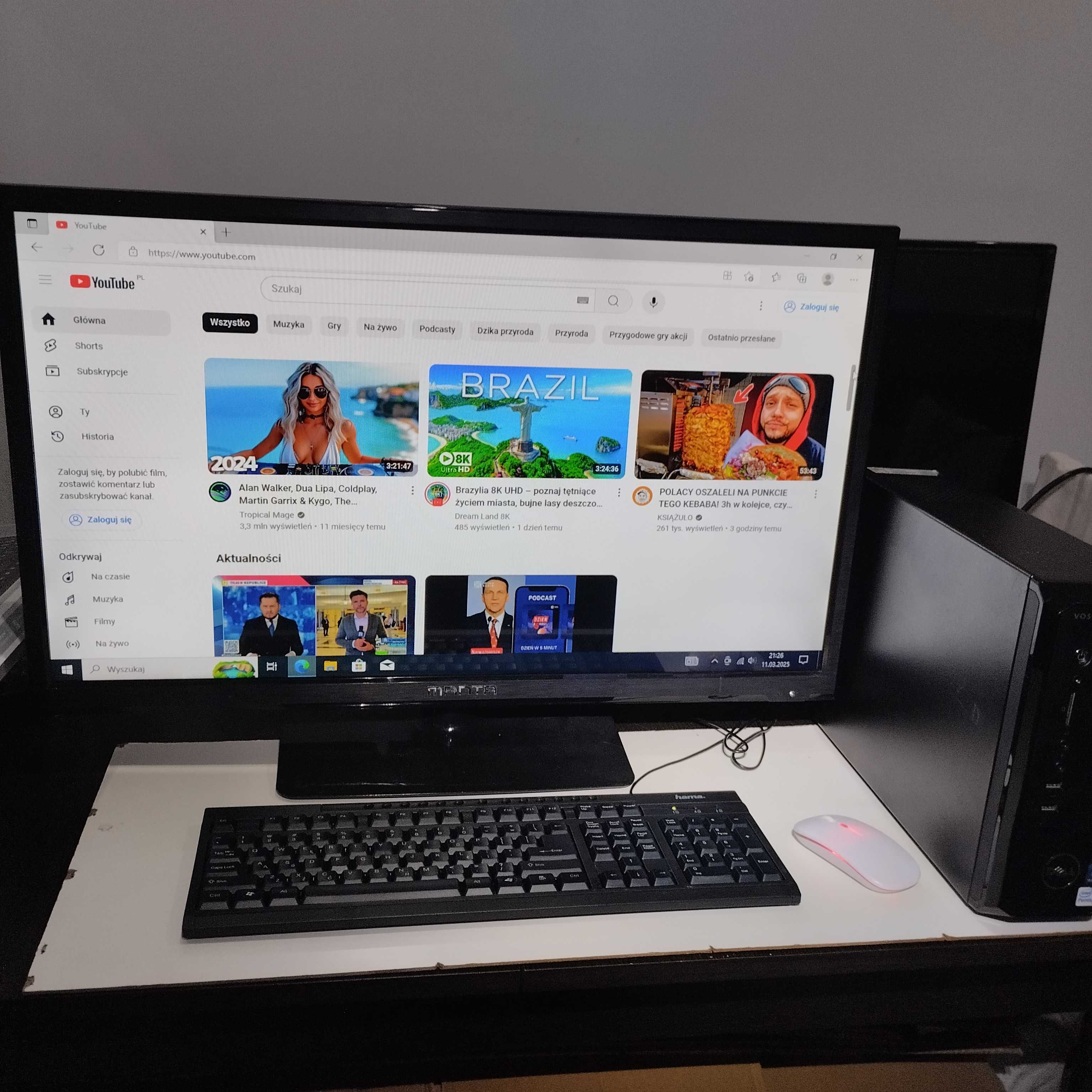 Komputer Windows 10 WIFI HDMI + Monitor lg 22 cale Wysylka