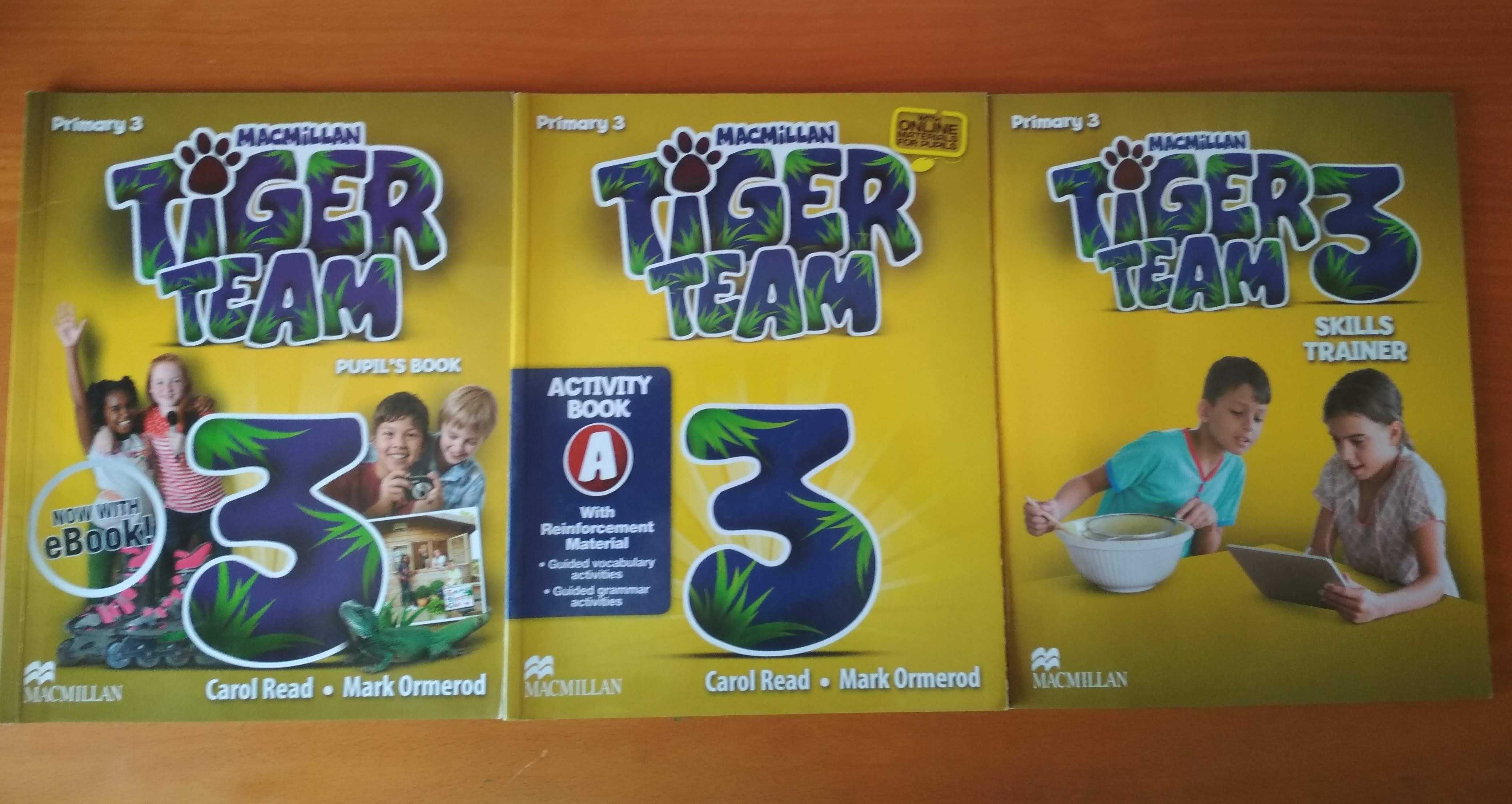 Manual de Inglês Tiger Team 3 níveis A1 e A2