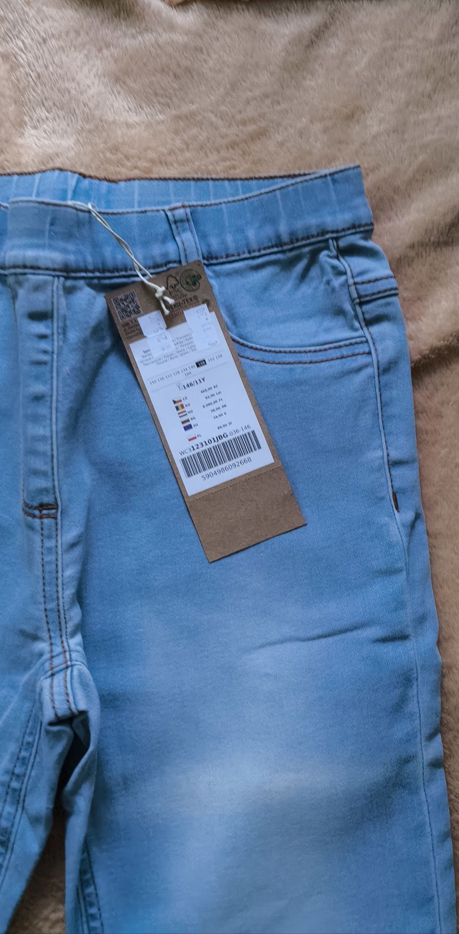 Nowe letnie spodnie jeansowe coccodrillo r. 146