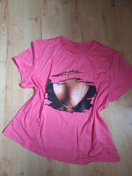 Nowy tshirt koszulka z zabawna grafika 40/42