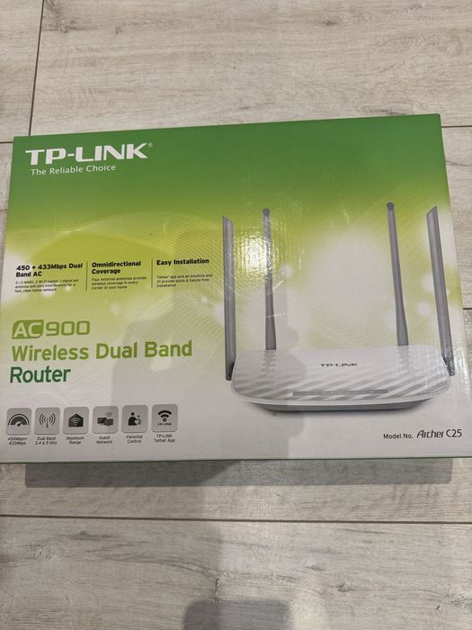 Router TP-Link Archer C25 AC900 – dual band Wi-Fi