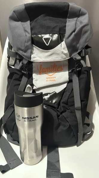 Plecak Nissan X-Trail trekkingowy, turystyczny+ kubek termiczny-zestaw