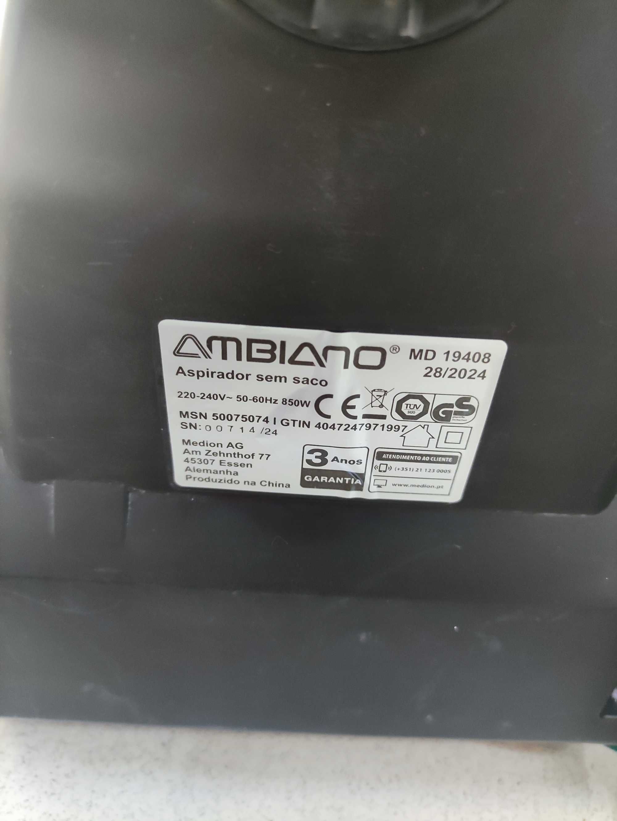 Aspirador sem saco Ambiano - DP15
