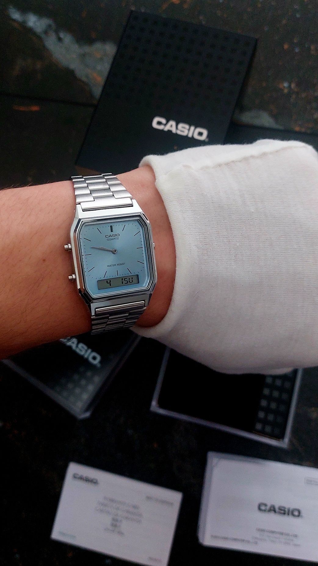 Годинник Casio AQ-230a BLUE | ОРИГІНАЛ | НОВИЙ | 2 роки гарантії |