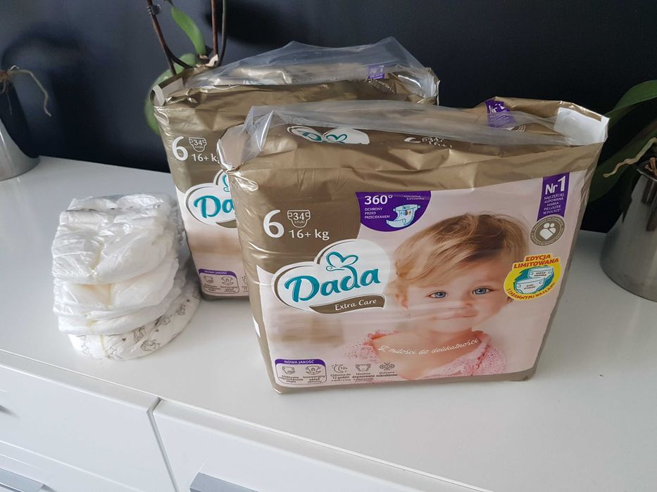 Pieluchy Dada Extra Care rozmiar 6 wersja 360