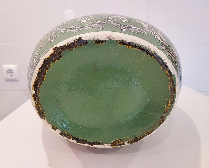 Garrafão/Jarra de Vidro Pintado