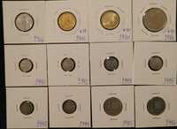 Lote de 12 moedas todas datas diferentes