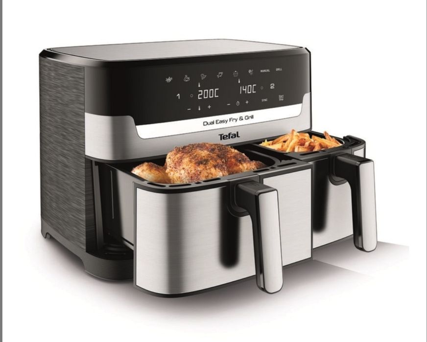 Мультипечь TEFAL+ силиконовые формы Dual Easy Fry&GrillE Y905D10