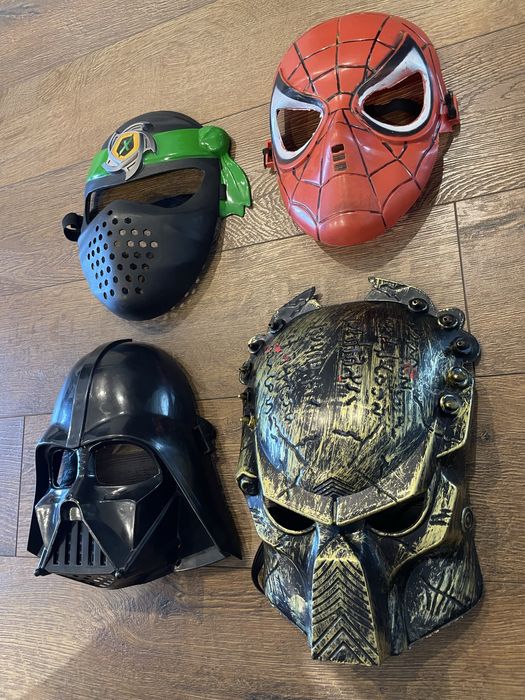 Маски Хищник, Ниндзя, Человек Паук, Дарт Вейдер