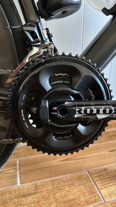 Potenciometro power2max e pedaleira rotor 3d