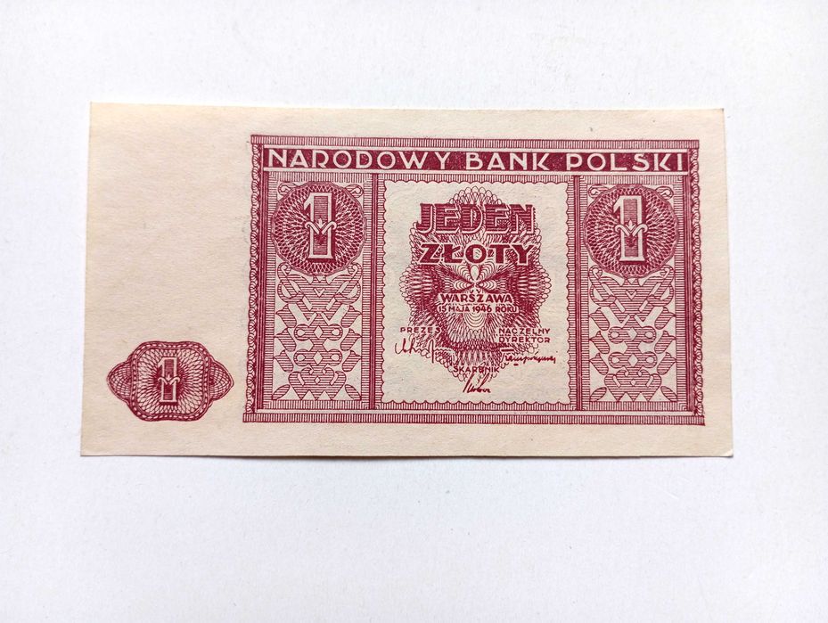1  zł  1946   - Bez serii -   st. 1 UNC