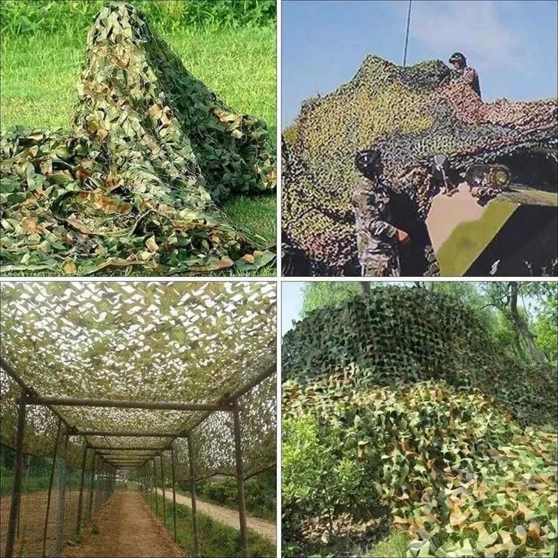 SUPER ZESTAW ! 2w1 Wysokiej Jakości Siatka Maskująca + Pokrowiec Moro