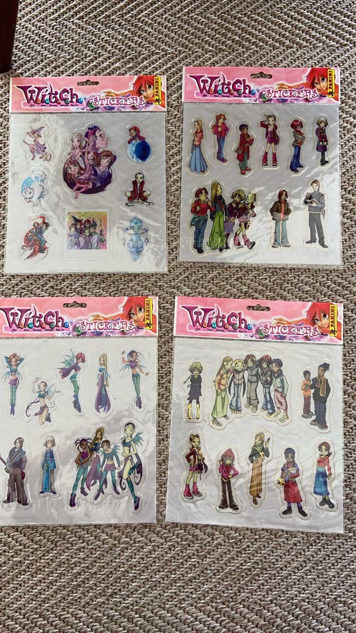 Autocolantes Witch, Winx, Disney, Rua Sésamo e Bravo