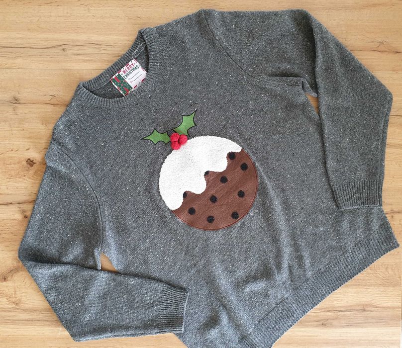 Sweterek, zimowy, świąteczny, 100% akryl, Cedar Wood State, rozmiar XL