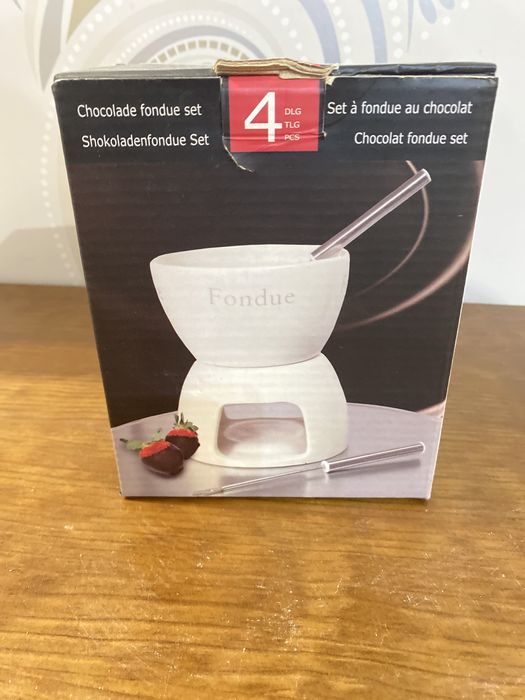 Fondue chocolate em ceramica - novo