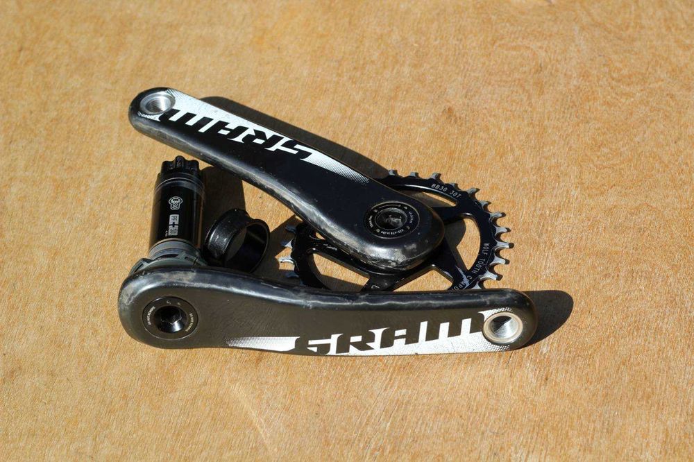 Карбонова Система (Шатуни) SRAM X0 BB30, 170 + Зубчатка Wolf T00TH 30T