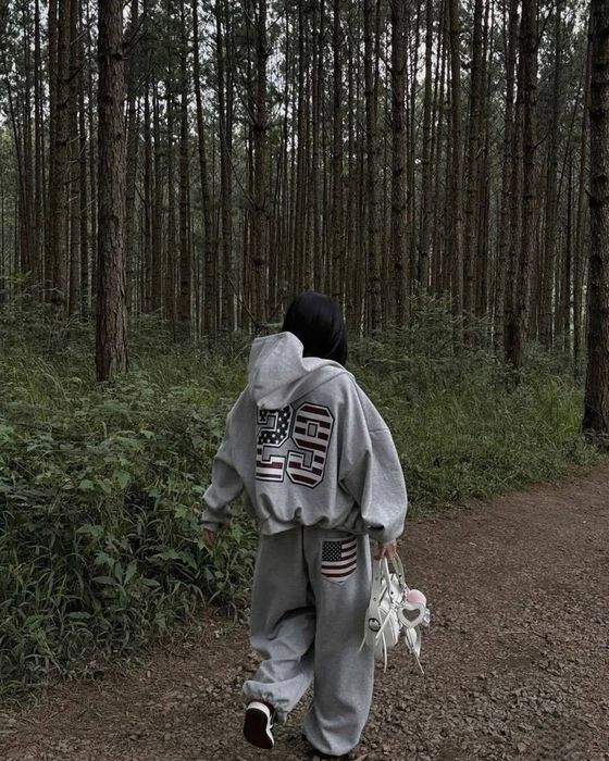 Теплий обʼємний жіночий костюм на флісі Оверсайз Худі (зип)+Штани