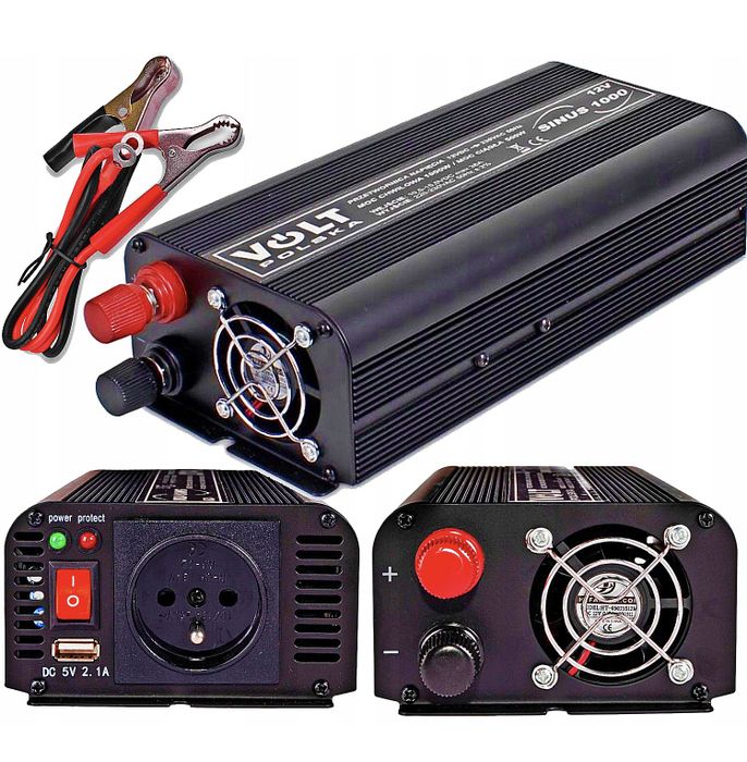 Перетворювач ДБЖ 12в на 230в 1000w Volt Polska Чистий Синус