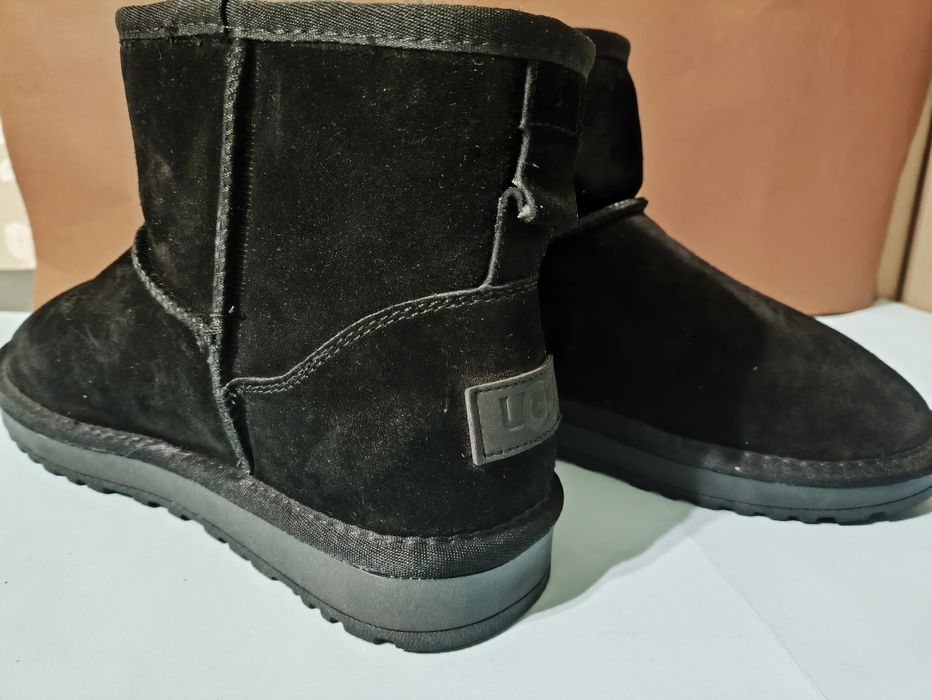 Угги чорні, замшеві 36-41р