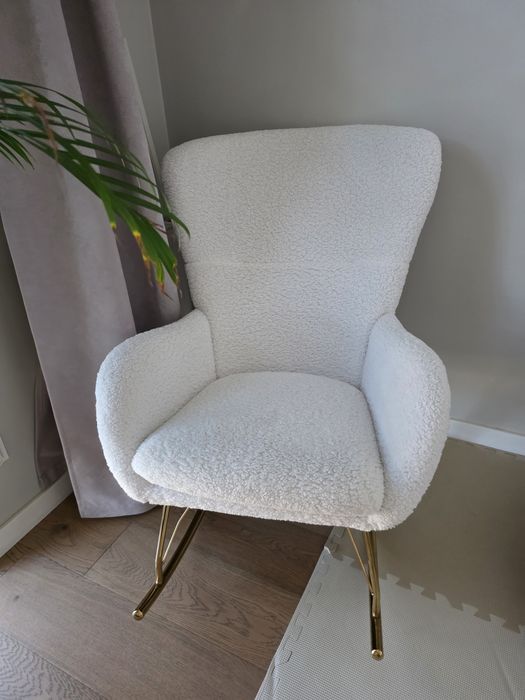 Fotel bujany beliani anaset do karmienia