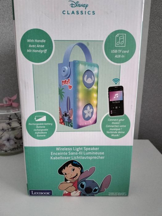 Lexibook Disney Stitch – bezprzewodowy głośnik Bluetooth z mikrofonem