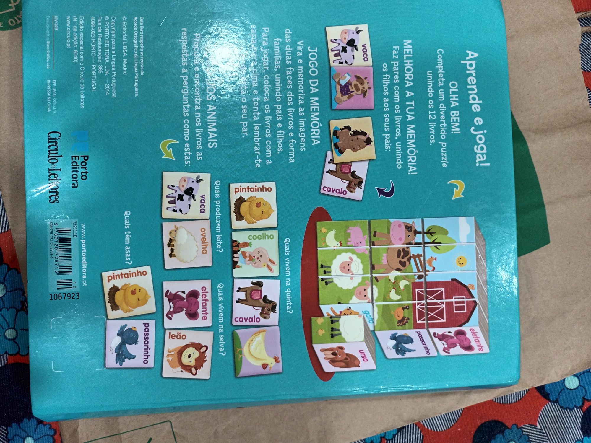 10€ os meus primeiros aanimais, 12 livros aprende e joga .