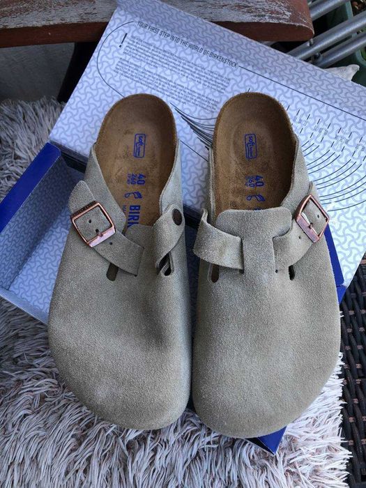 Birkenstock Boston шлепки р37-24 см  р 40 -26 см  оригинал