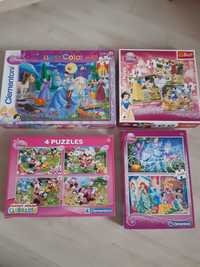 Puzzle Clementoni Trefl Disney Mickey Mouse Śnieżka Kopciuszek