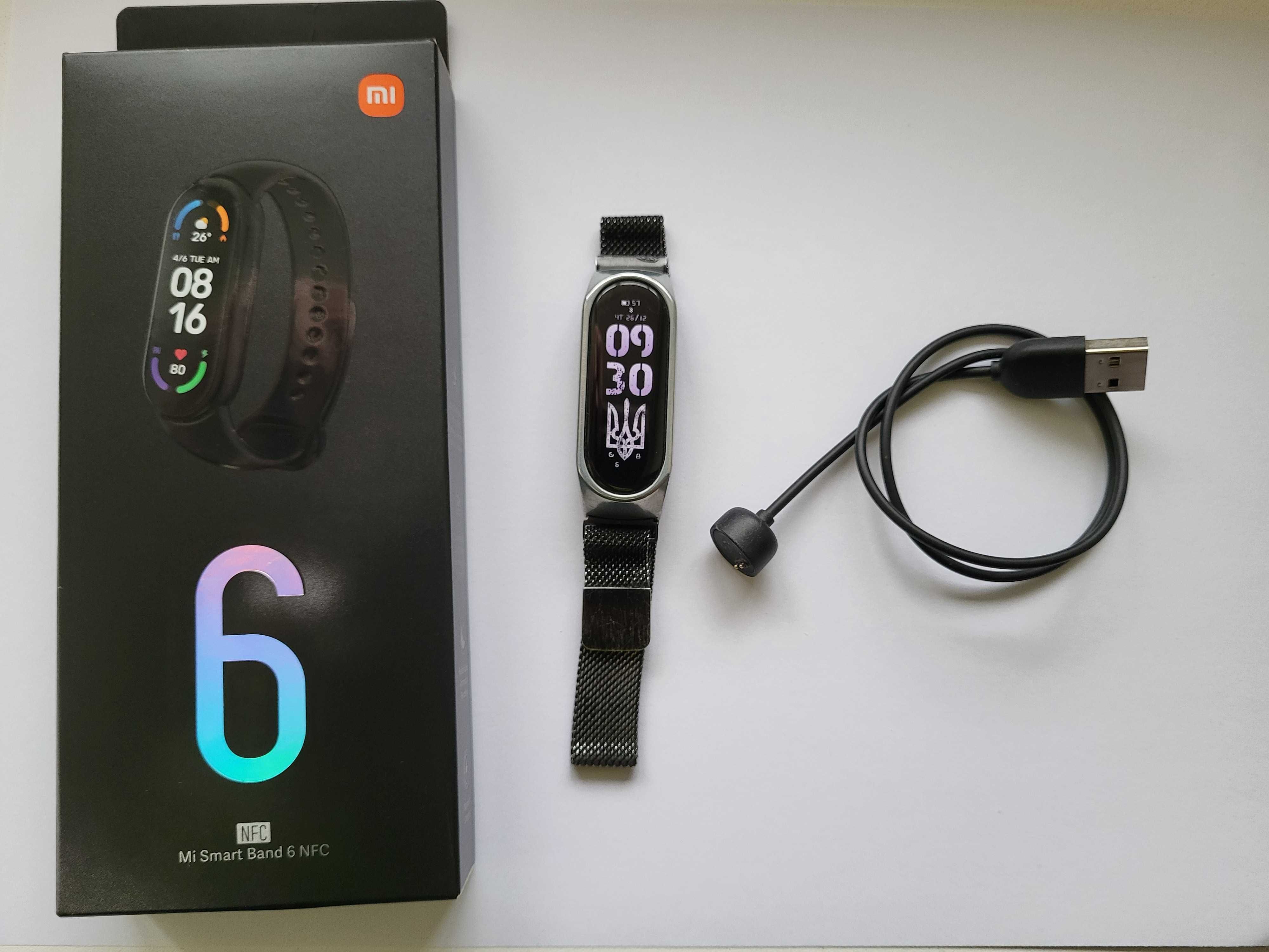 Фитнес-браслет Xiaomi Mi Smart Band 6 NFC Black