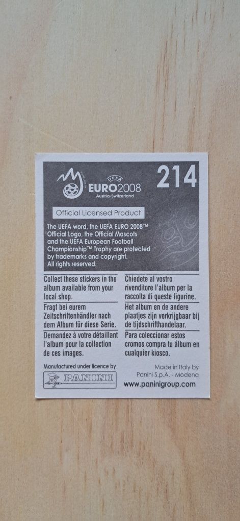 Cromo futebol de Lahm da Panini