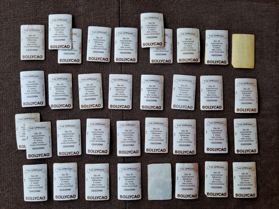 Simpsons Star Wars bollycao panrico autocolantes cromos cartas