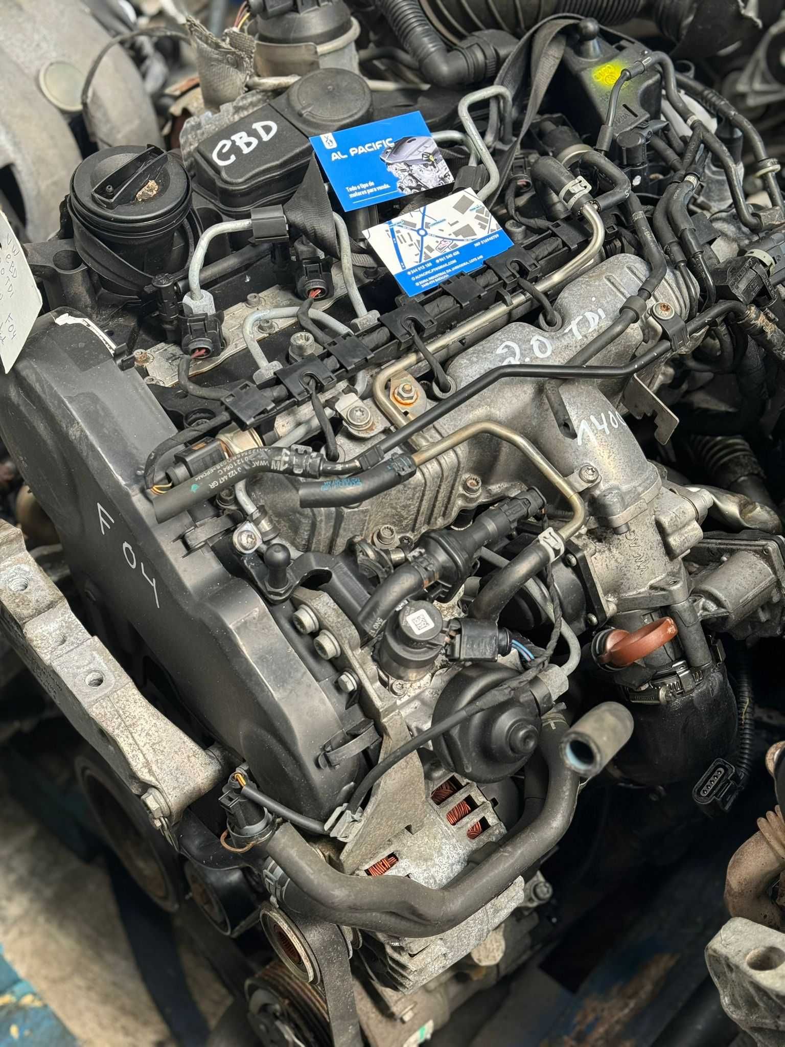 Motor usado VW/SEAT/AUDI 2.0TDI Ref: CBD