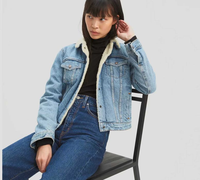 Жіноча джинсова куртка Levis Sherpa Trucker Jacket XS