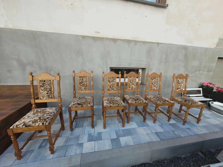 Solidne Krzesła - 6 sztuk, cena za wszystkie!