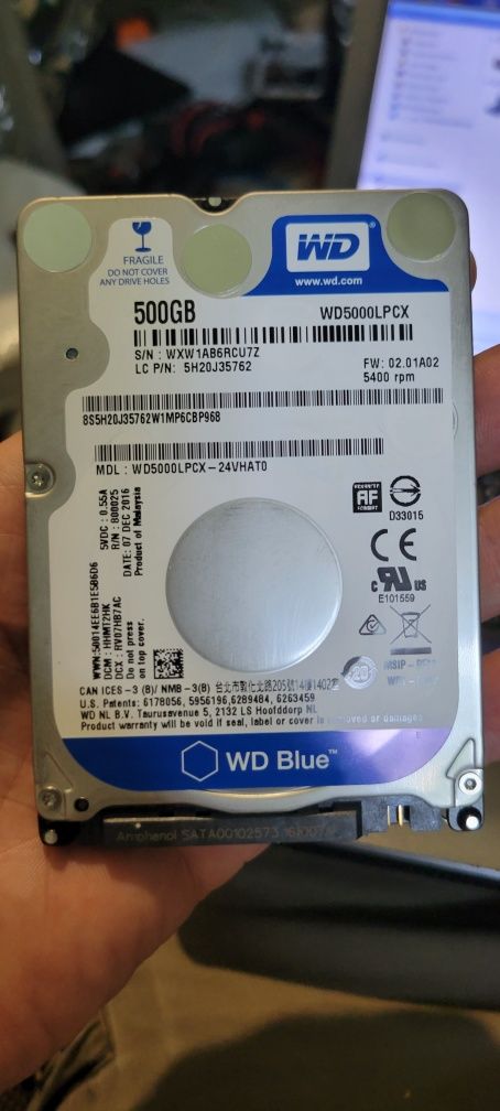 Hdd 2.5 wd 500gb