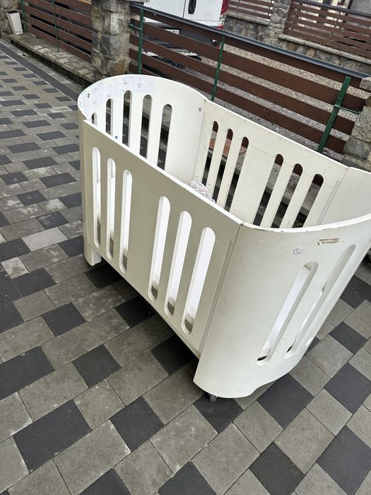 Дитяче ліжко деревяне фірма bloom з матрасом