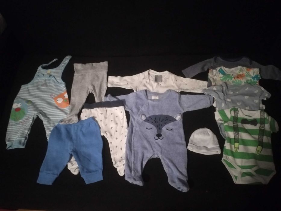 Zestaw 11 szt ciuszków ubranka r. 56