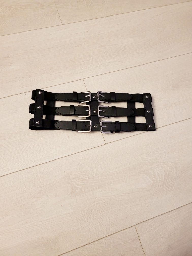 Szeroki skórzany pasek Harness , gorset Harness Alternativ