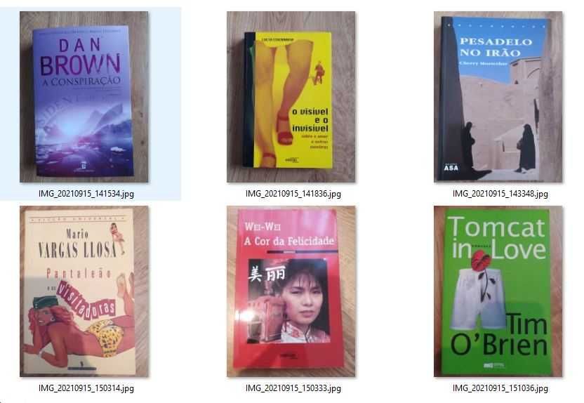 Vários livros - 5€ cada