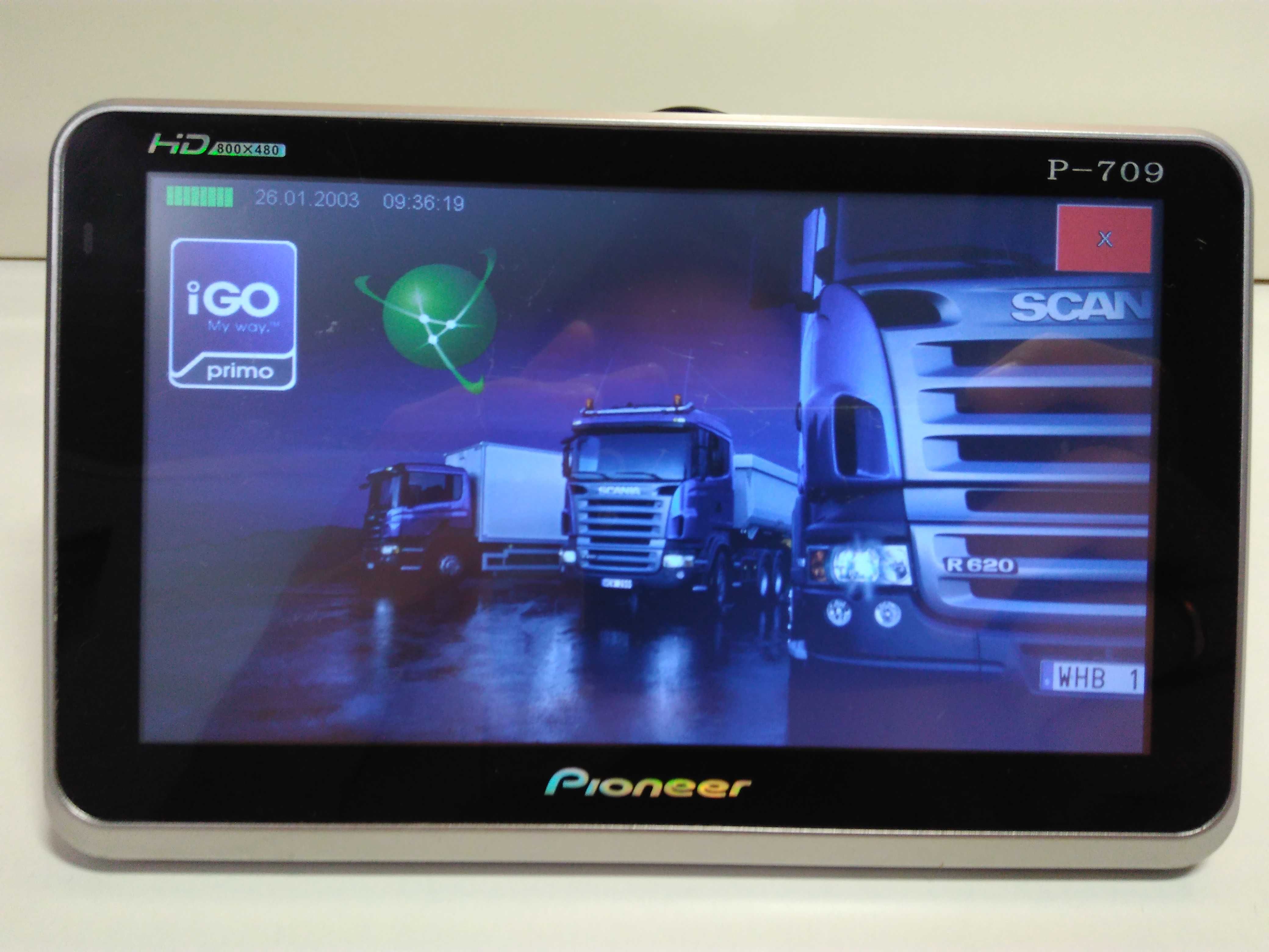 Навигатор Pioneer 7’’ TIR/ADR Navitel IGO карты Украины и Европы 2025!
