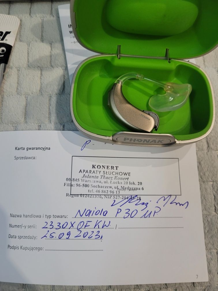 Aparat słuchowy Phonak Naida P30 UP gwarancja  do 09/2026