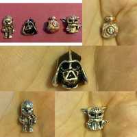 Conjunto de 4 peças / miçangas do Star Wars para pulseira ou fio