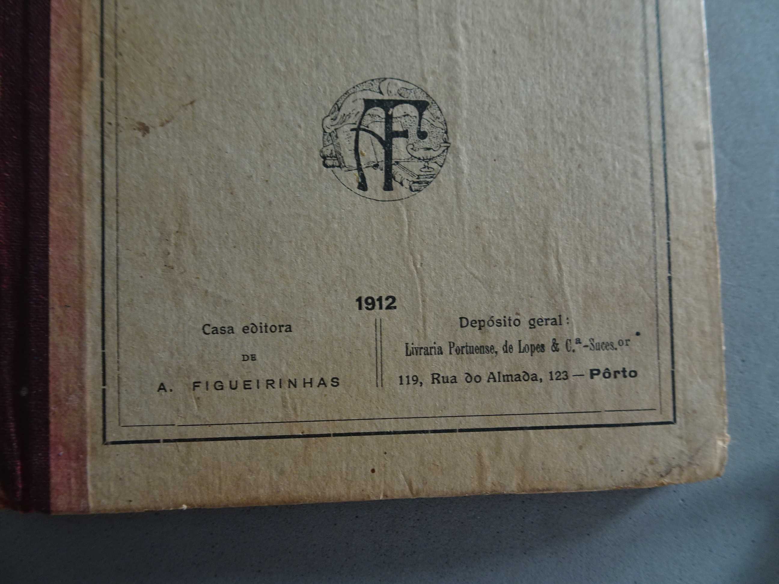 Antigo livro Bruno Teles Gramática Elementar da Língua Portuguesa 1912