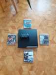 Konsola PS3 slim + pad + 4 gry